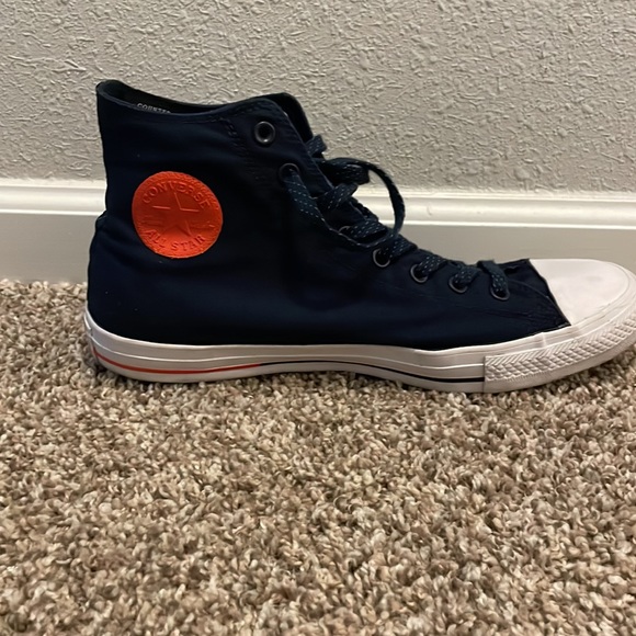 Size 12 Mens Converse CT AS HI Obsidian White Red Sneakers - Picture 4 of 6